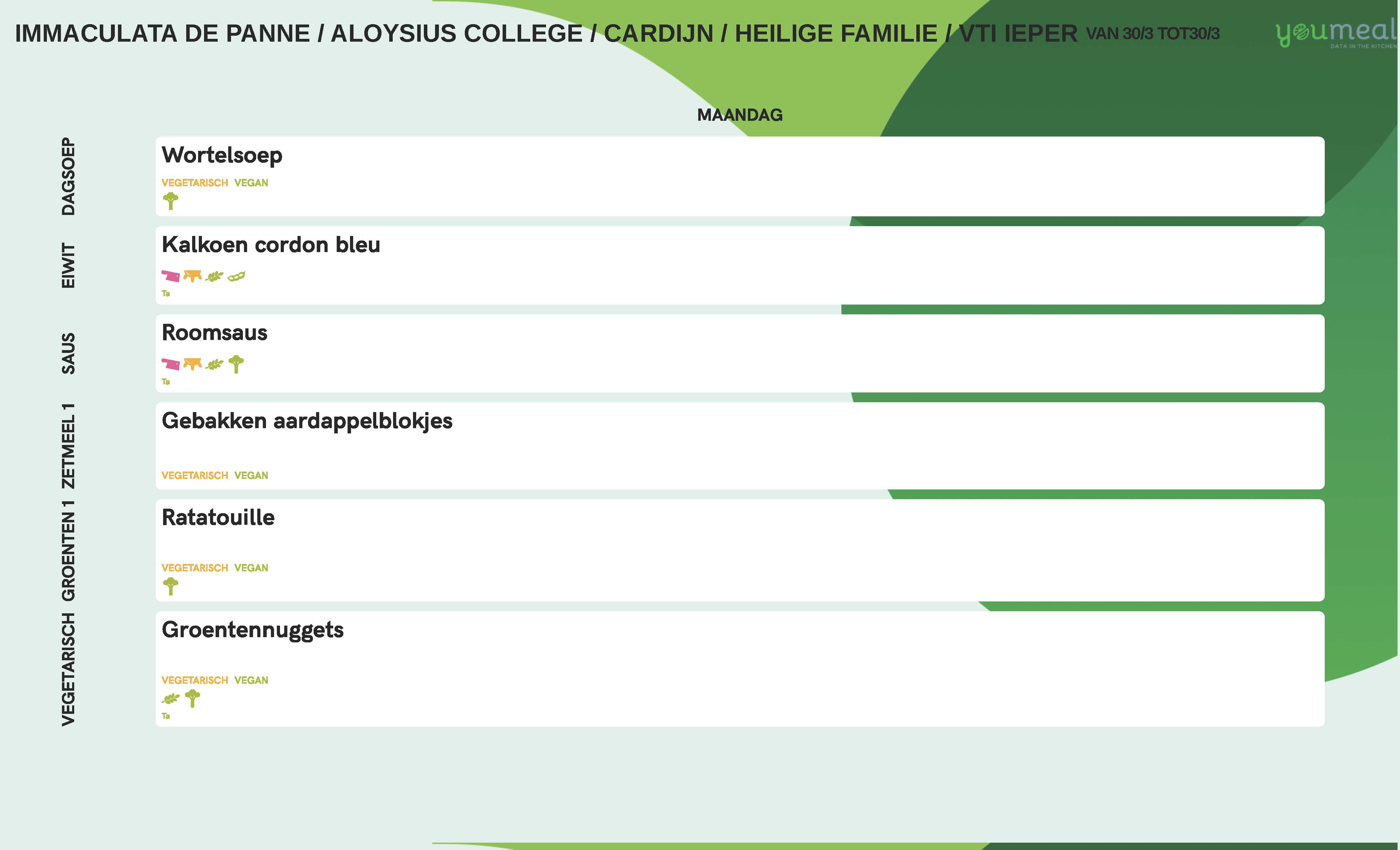 Schoolmenu week 14