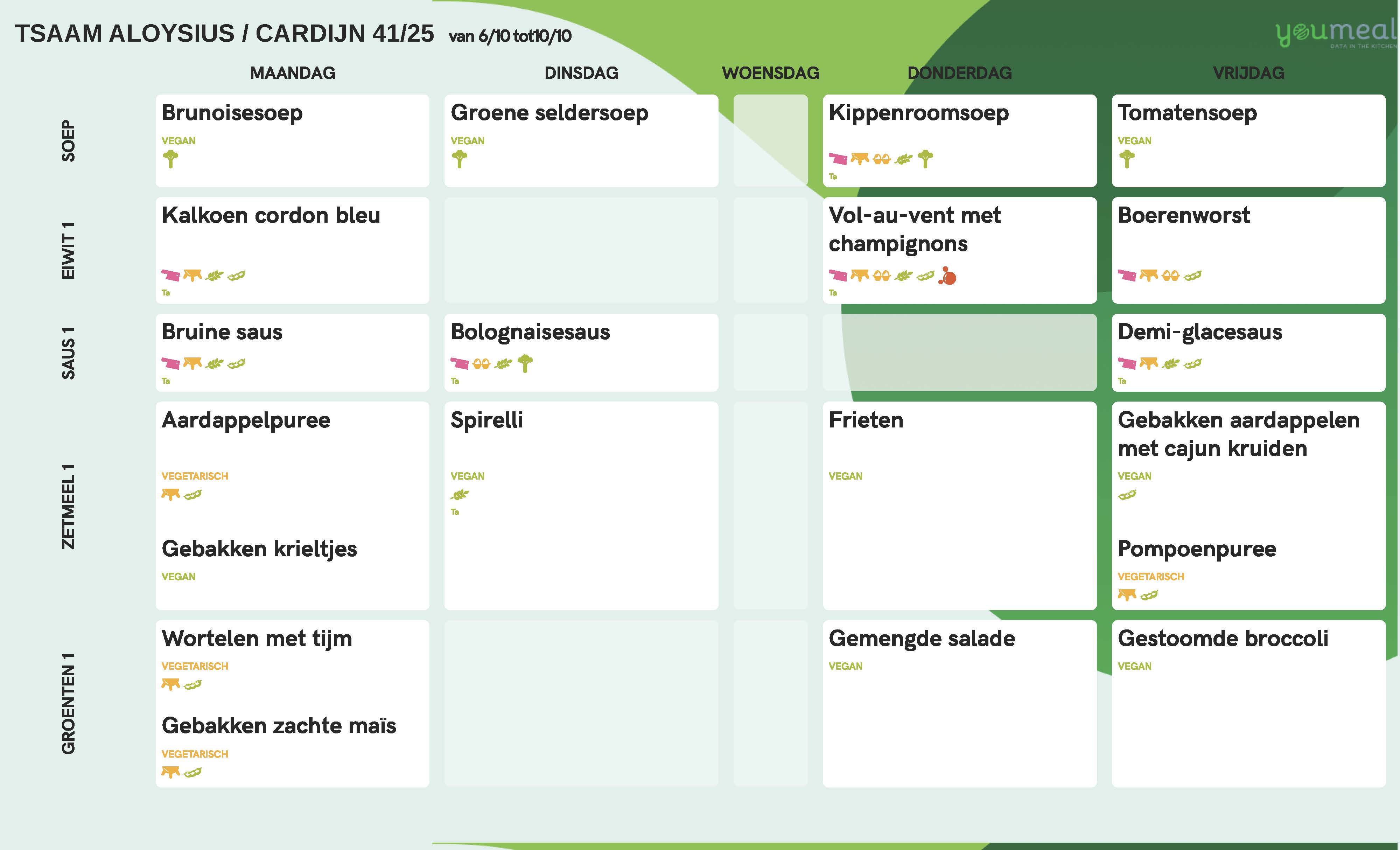 Schoolmenu week 41